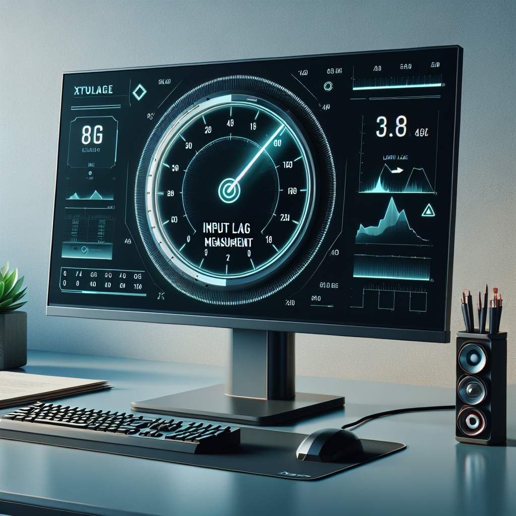 Why do some professional monitors feature built-in input lag measurement tools?