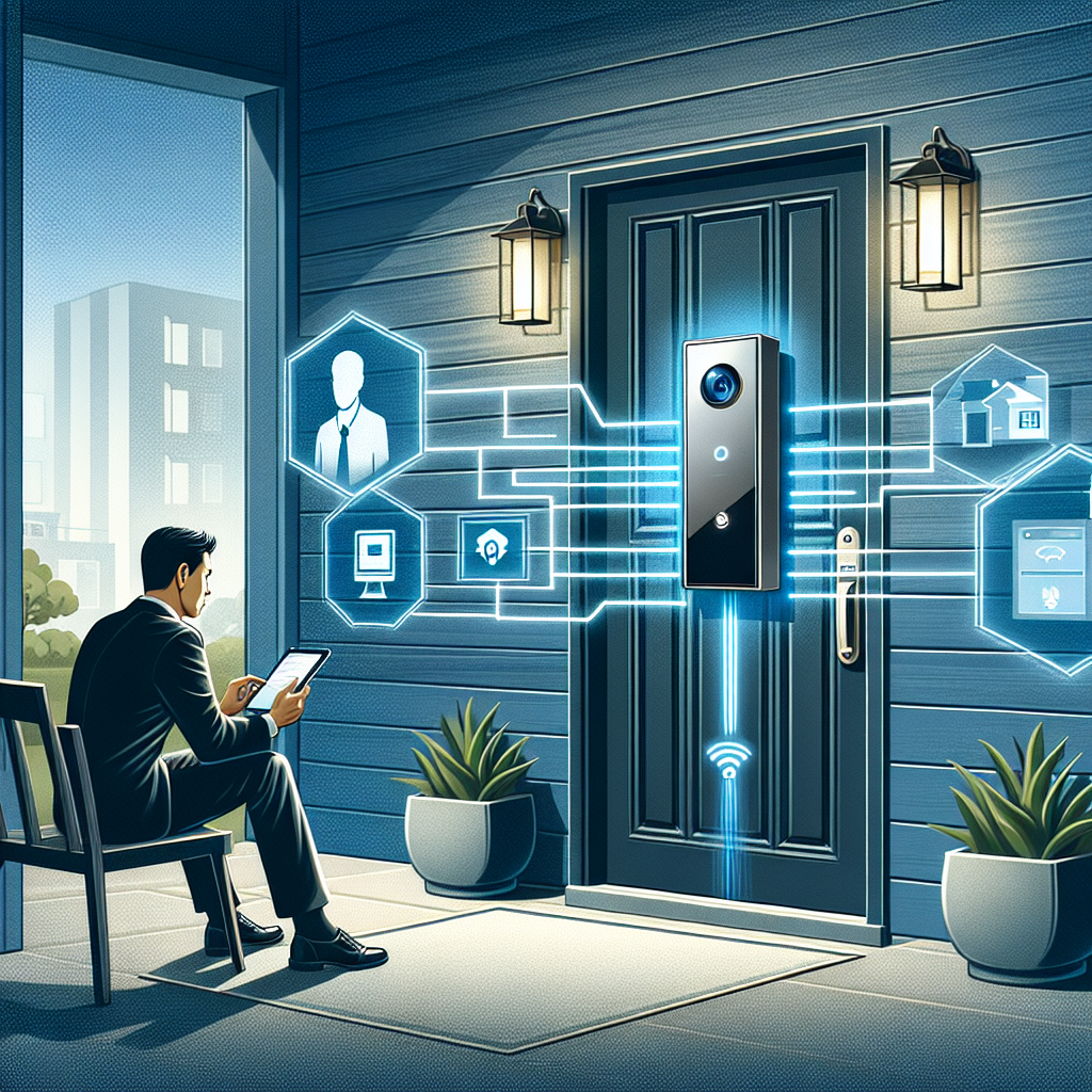 "Smart doorbell security features showcasing ethical evaluation criteria, including privacy safeguards and data protection measures."