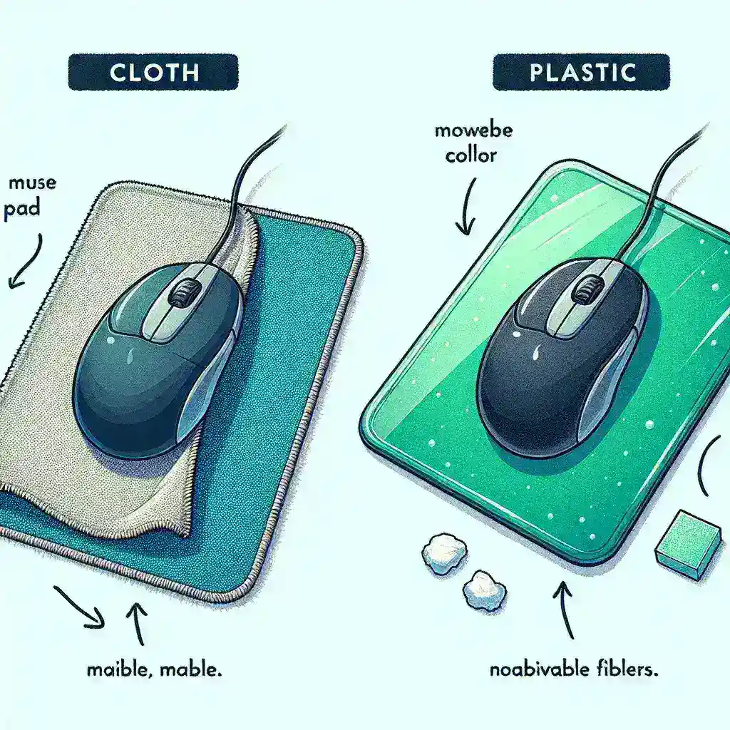 What is the difference between cloth and plastic mouse pads?