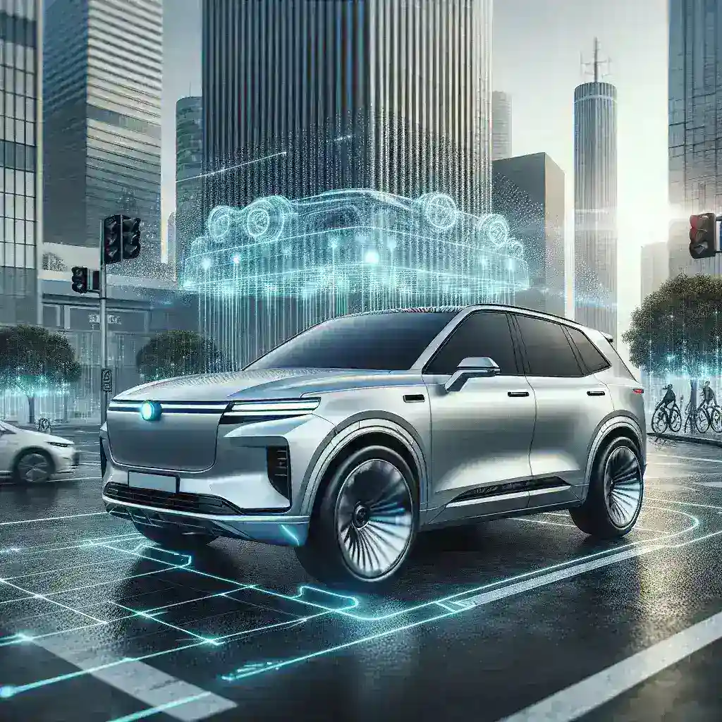 "Volvo EX90 electric SUV showcasing advanced LiDAR technology for enhanced urban driving capabilities in the City Pilot update"