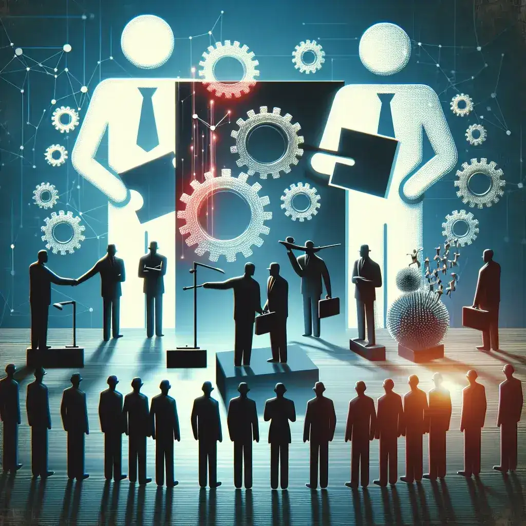 "Workers at Infosys protesting job layoffs with placards outside the Karnataka Labor Ministry office during a discussion on the escalating layoff dispute."