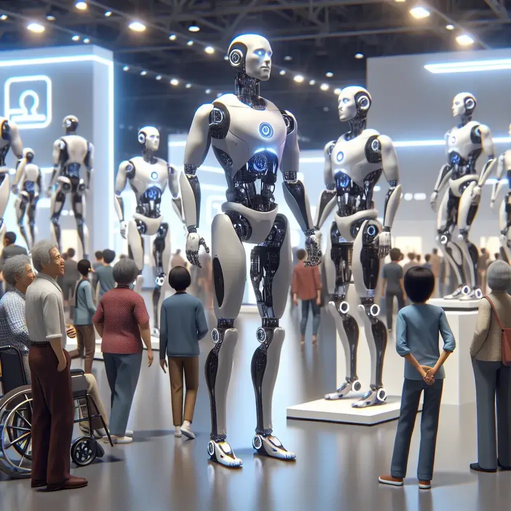 "Boston Dynamics showcases advanced AI-powered humanoid assistant prototypes at U.S. Expo, highlighting robotic innovation and human-robot interaction."